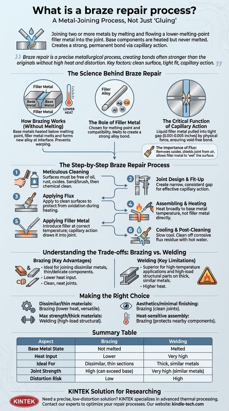 ¿Qué es un proceso de reparación por soldadura fuerte (brazing)? Una solución de bajo calor para unir metales de forma fuerte y sin costuras Guía Visual