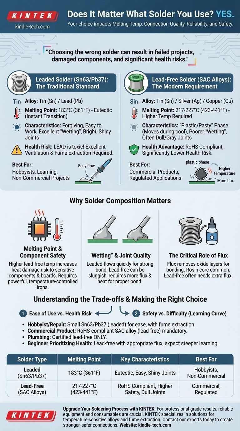 使用的焊料类型重要吗？为实现牢固、安全的连接而选择正确的合金 图解指南