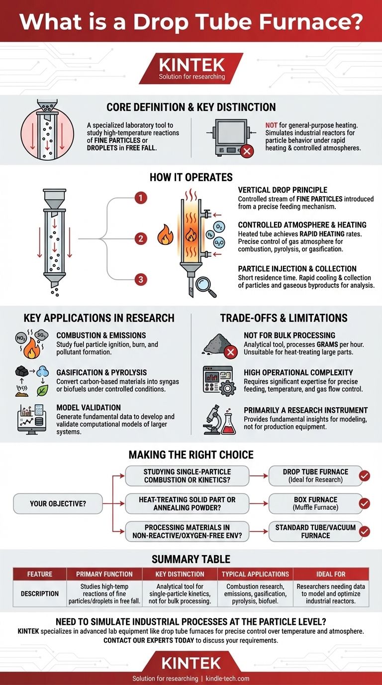 ما هو فرن الأنبوب الساقط؟ مفاعل متخصص لأبحاث مستوى الجسيمات دليل مرئي