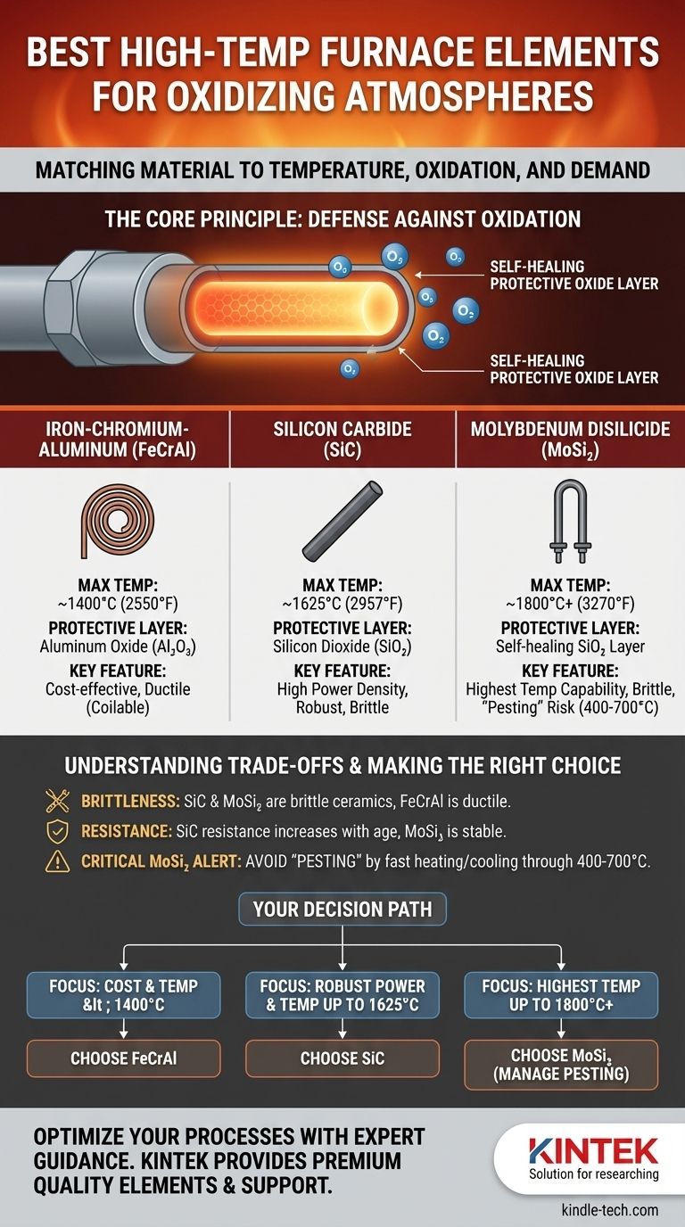 在氧化气氛中使用的betway必威手机版元件，哪种材料最好？为您的实验室选择合适的元件 图解指南
