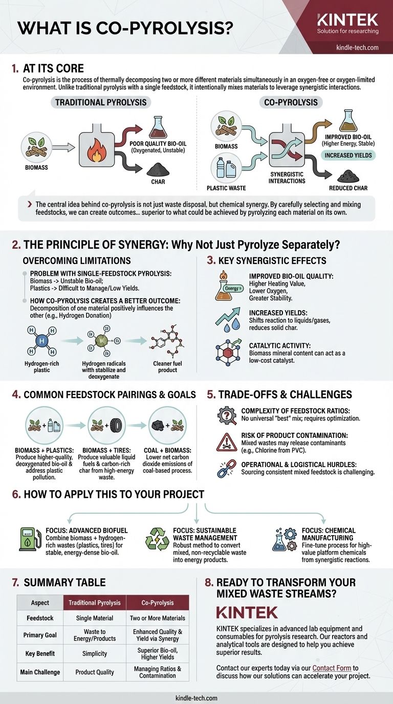 ما المقصود بالتحلل الحراري المشترك؟ إطلاق العنان للفوائد التآزرية من المواد الأولية المختلطة دليل مرئي
