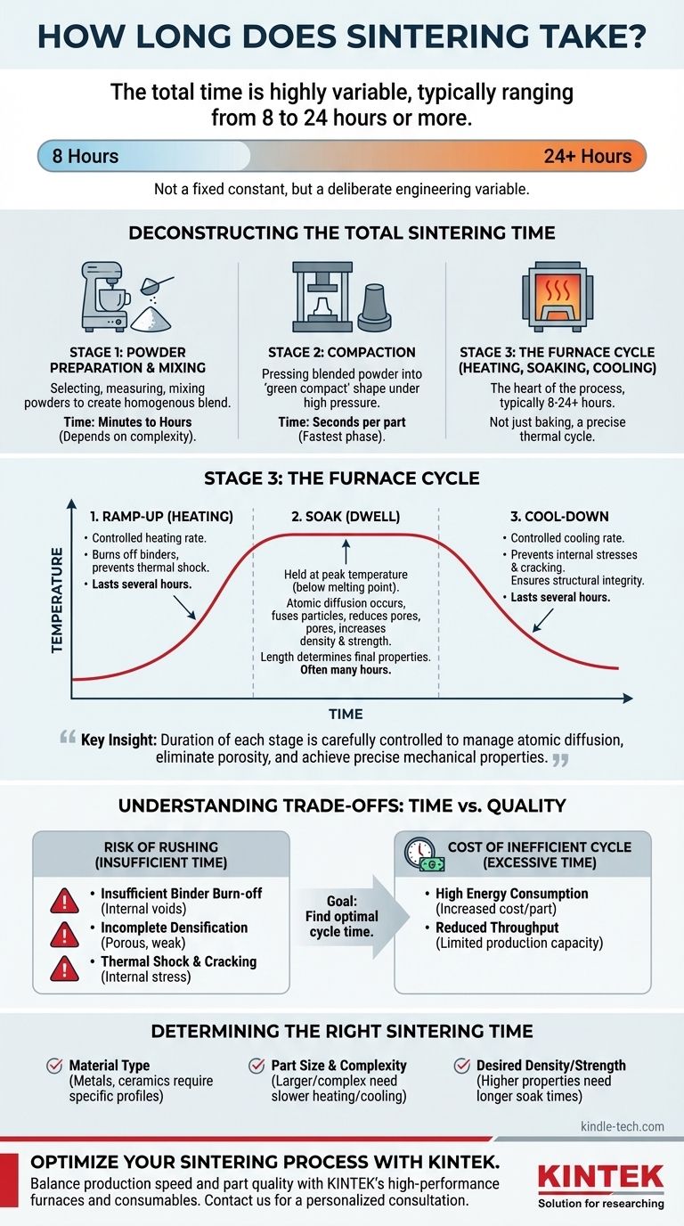Quanto tempo leva a sinterização? Desvende os Segredos para Otimizar o Seu Ciclo de Produção Guia Visual