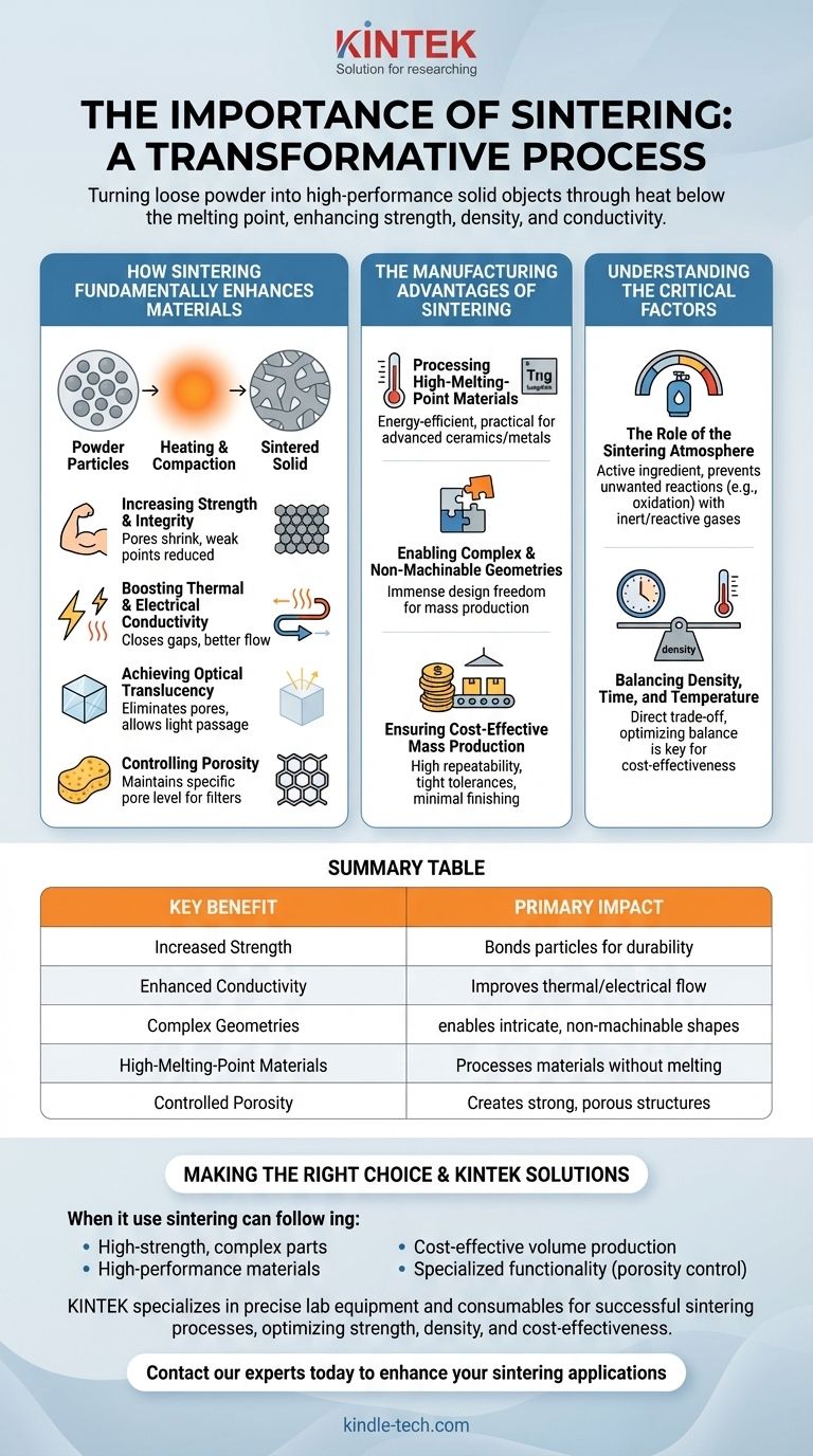 Какова важность спекания? Разблокировка прочности, плотности и производства сложных деталей Визуальное руководство