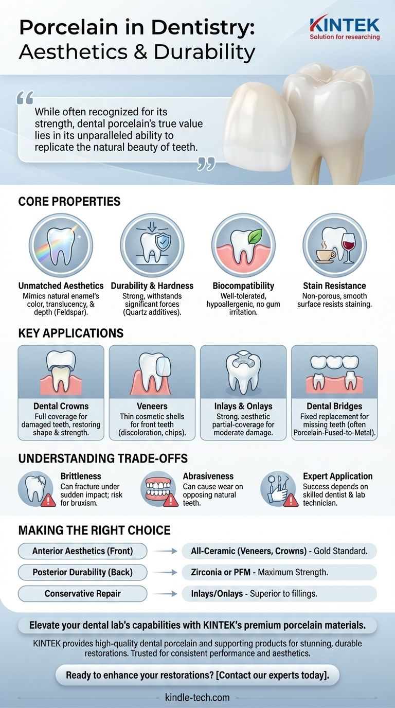What is the use of porcelain in dentistry? Achieve Natural-Looking, Durable Dental Restorations Visual Guide