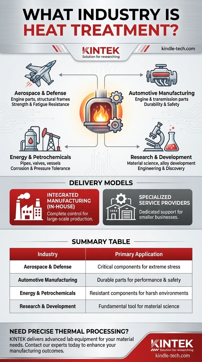¿Qué industria es el tratamiento térmico? El proceso fundamental detrás de la industria aeroespacial, automotriz y energética Guía Visual