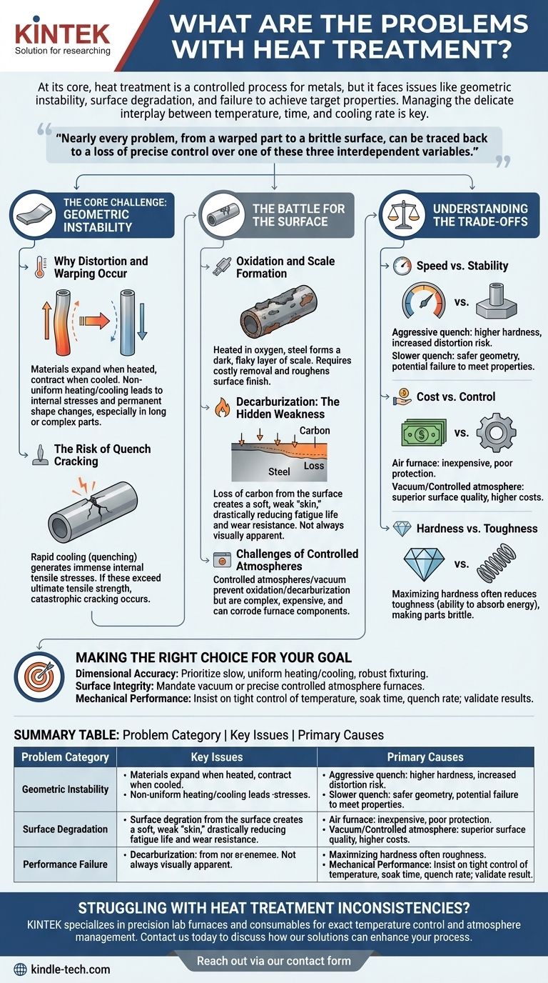 Каковы проблемы термической обработки? Избегайте деформации, трещин и поверхностных дефектов Визуальное руководство