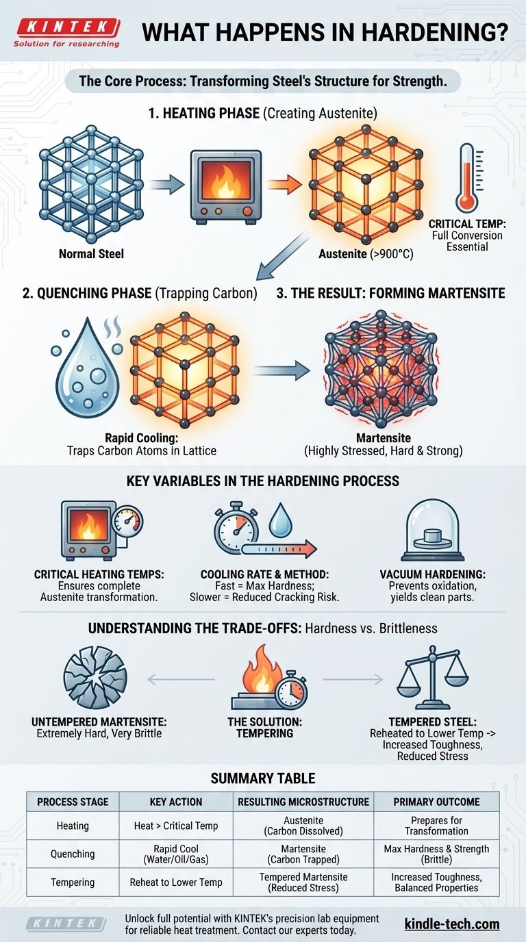 What happens in hardening? A Guide to Achieving Maximum Steel Strength and Wear Resistance Visual Guide