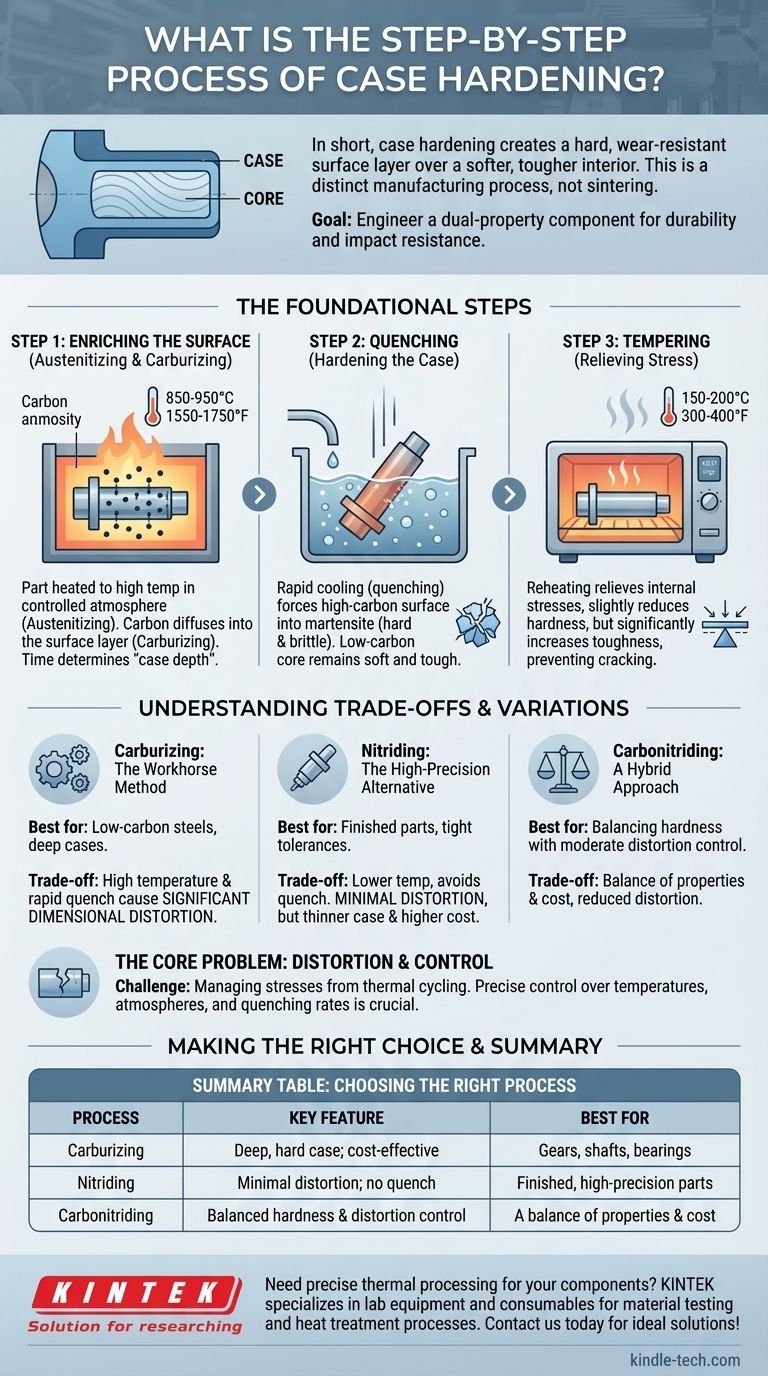 Qual è il processo passo dopo passo della cementazione? Una guida alla creazione di parti durevoli e resistenti all'usura Guida Visiva