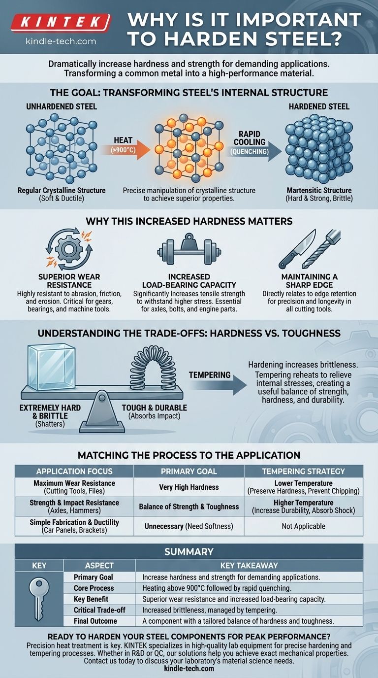 강철을 경화시키는 것이 왜 중요한가요? 뛰어난 강도와 내마모성을 얻기 위해 시각적 가이드