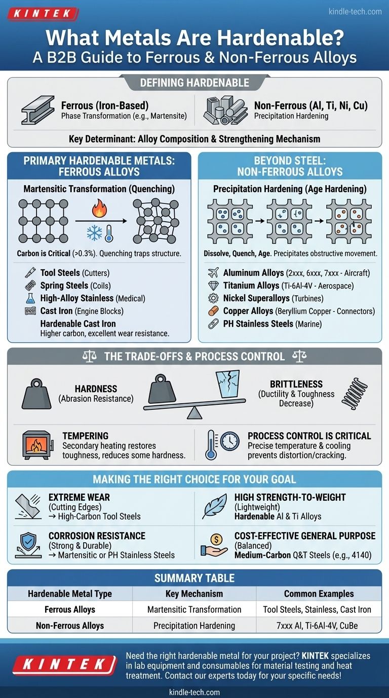 Welche Metalle sind härtbar? Ein Leitfaden zu Stahl, Aluminium, Titan & mehr Visuelle Anleitung