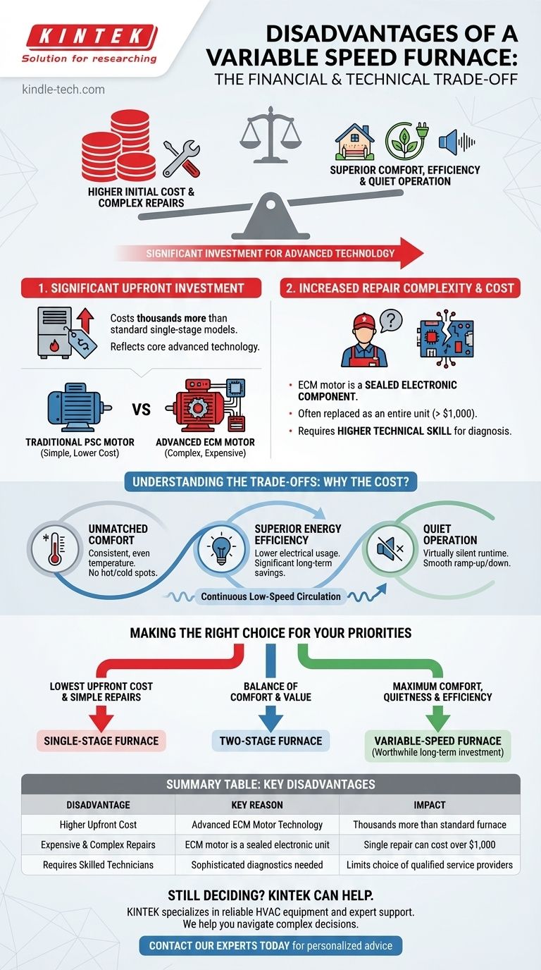 ¿Cuáles son las desventajas de un horno de velocidad variable? Mayor costo vs. Confort superior Guía Visual