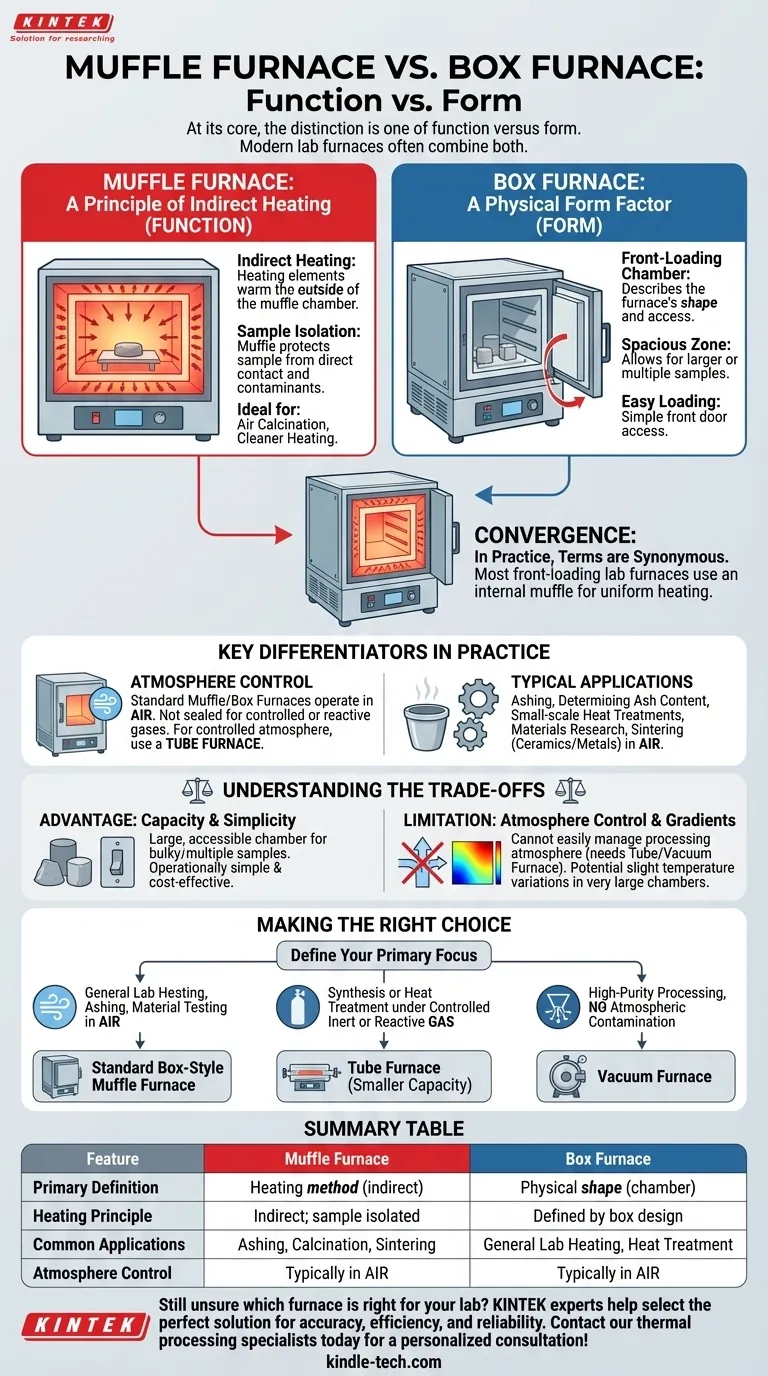 Qual é a diferença entre um forno mufla e um forno de caixa? Um guia para escolher o forno de laboratório certo Guia Visual