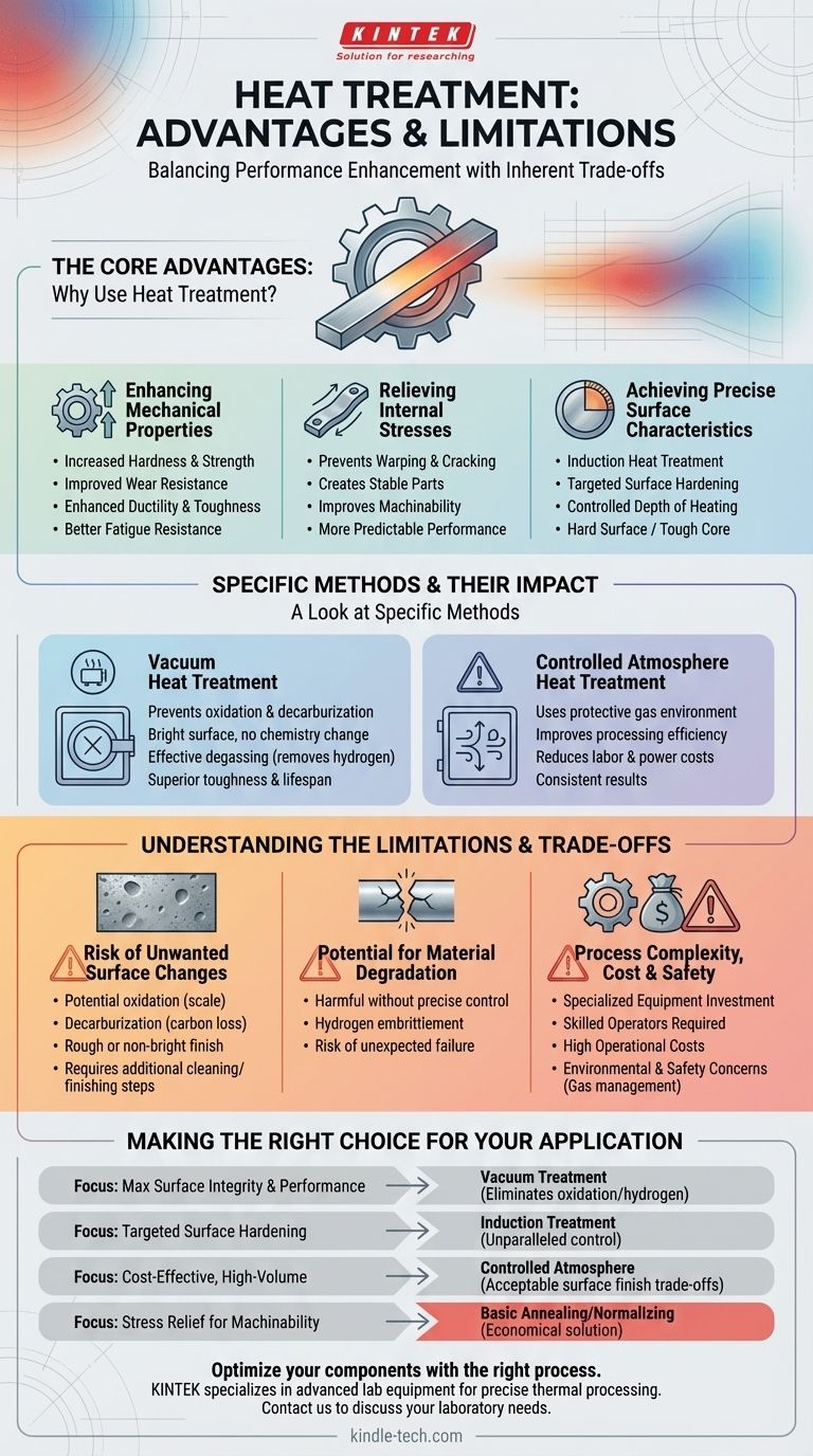 ¿Cuáles son las ventajas y limitaciones del proceso de tratamiento térmico? Desbloquee el rendimiento del material Guía Visual