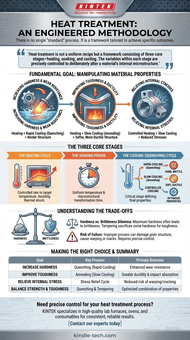 What is the standard heat treatment process? A Framework to Achieve Your Desired Material Properties Visual Guide