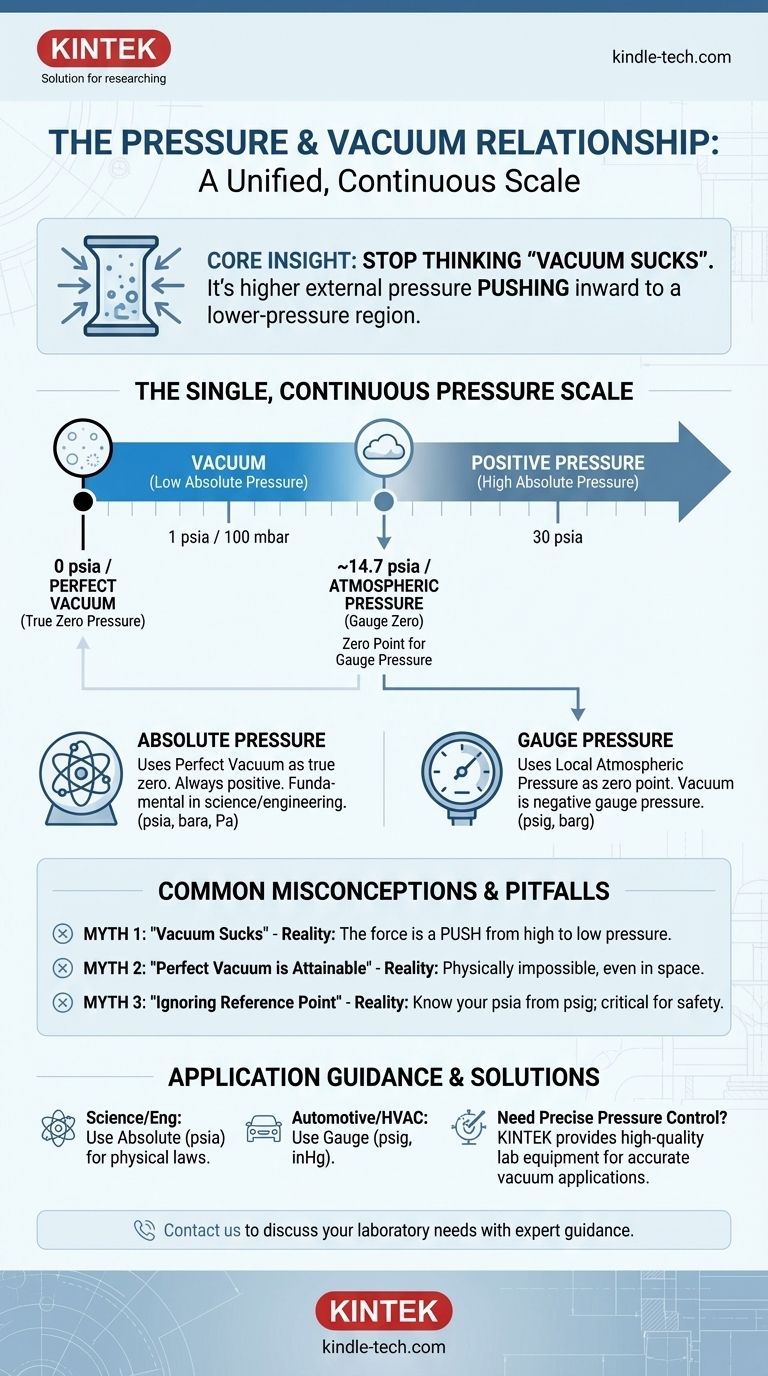 ¿Cuál es la relación entre presión y vacío? Comprendiendo la Escala Única de Presión Guía Visual