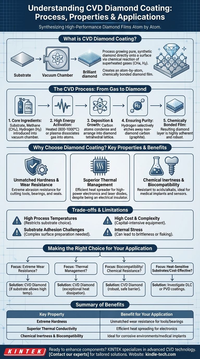 ¿Qué es el recubrimiento de diamante CVD? Cultive una capa de diamante súper dura y de alto rendimiento Guía Visual