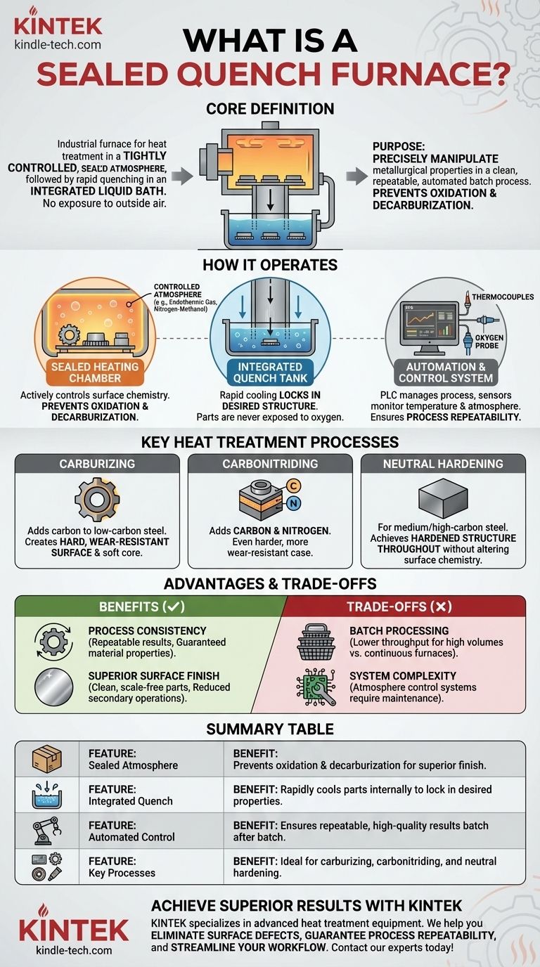 밀봉 퀜칭로란 무엇인가요? 부품을 위한 정밀하고 깨끗한 열처리를 달성하세요 시각적 가이드