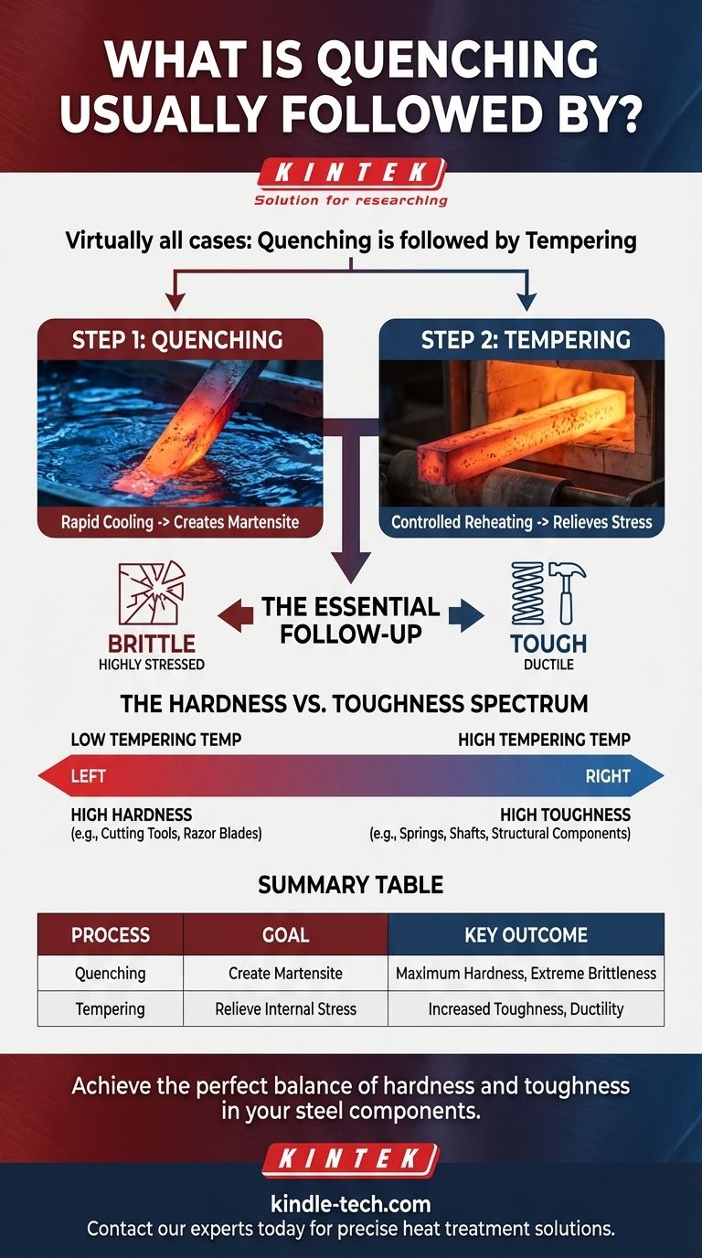 Welchem Vorgang folgt die Abschreckung normalerweise? Der essentielle Anlassprozess für Zähigkeit Visuelle Anleitung