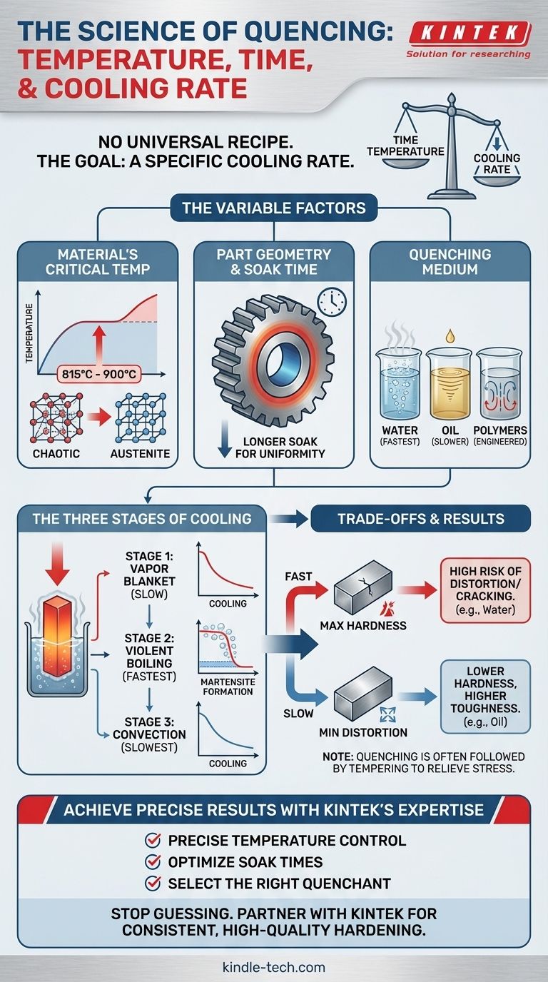 Quelle est la température et le temps de trempe ? Maîtriser les paramètres critiques pour le durcissement des métaux Guide Visuel