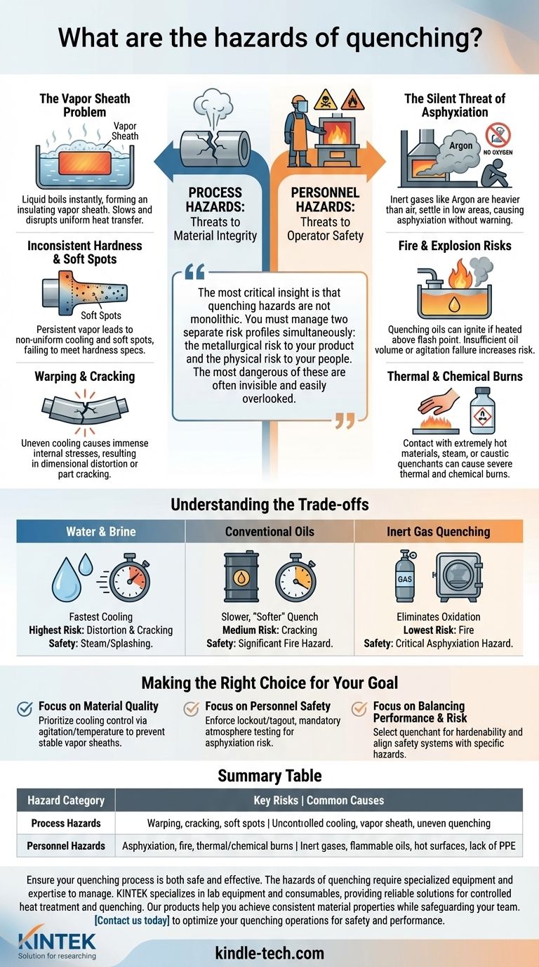 Quels sont les dangers du trempage ? Éviter la défaillance du matériau et les blessures du personnel Guide Visuel