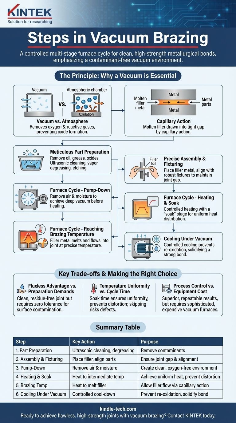 Каковы этапы вакуумной пайки? Достижение превосходных, чистых металлургических соединений Визуальное руководство