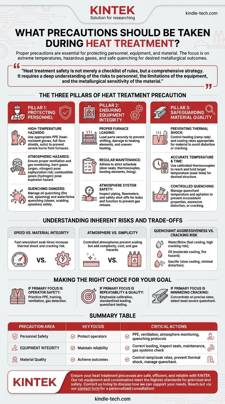 What precautions should be taken during heat treatment? Essential Safety and Quality Control Measures Visual Guide