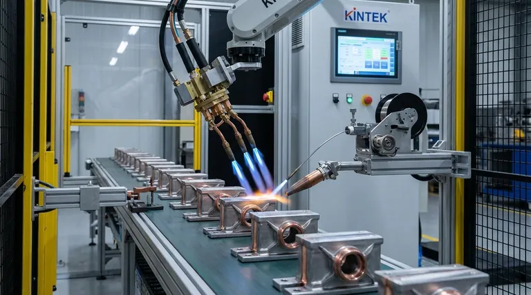 Welches Facklöten bietet eine hohe Produktionsrate, reduzierte Kosten und gleichbleibende Qualität? Entdecken Sie das automatisierte Facklöten