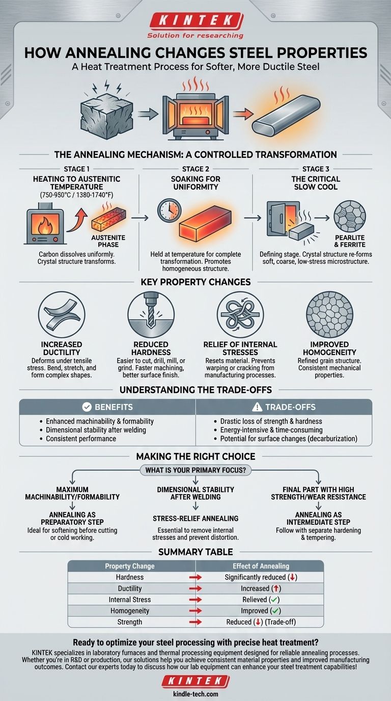 How does annealing change the properties of steel? Increase Machinability and Relieve Stress Visual Guide