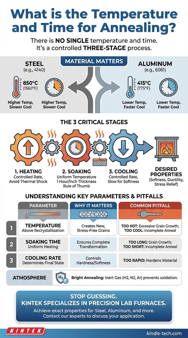 Quali sono la temperatura e il tempo per la ricottura? Una guida su misura per il tuo materiale Guida Visiva