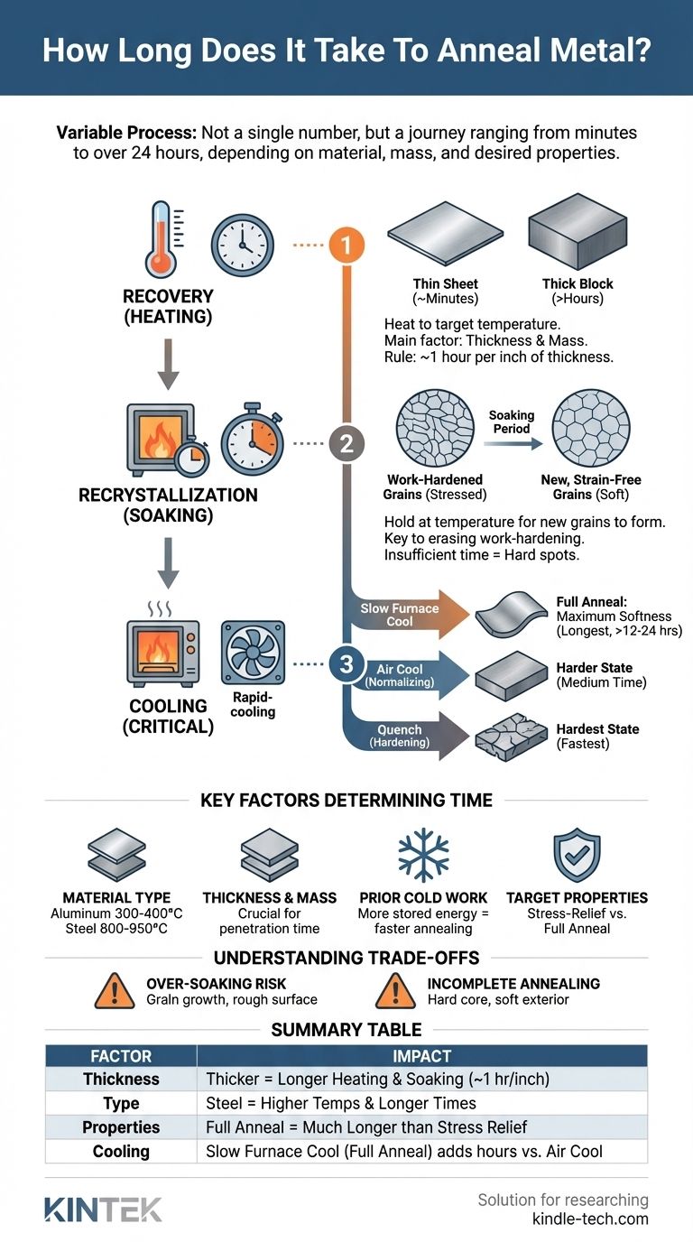 How long does it take to anneal metal? From minutes to days for perfect results. Visual Guide