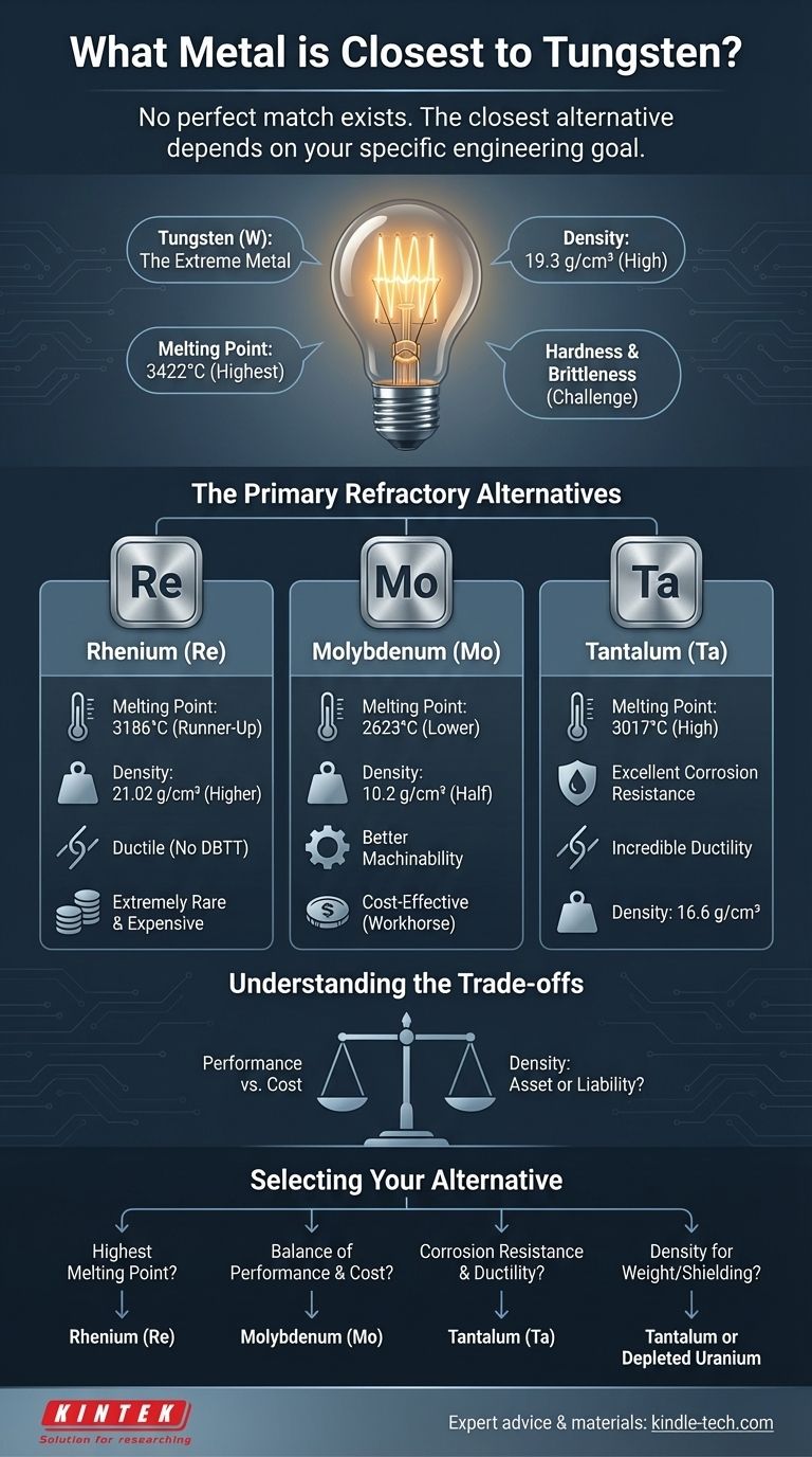 어떤 금속이 텅스텐과 가장 가깝습니까? 고온 요구 사항에 가장 적합한 대안을 찾으십시오 시각적 가이드