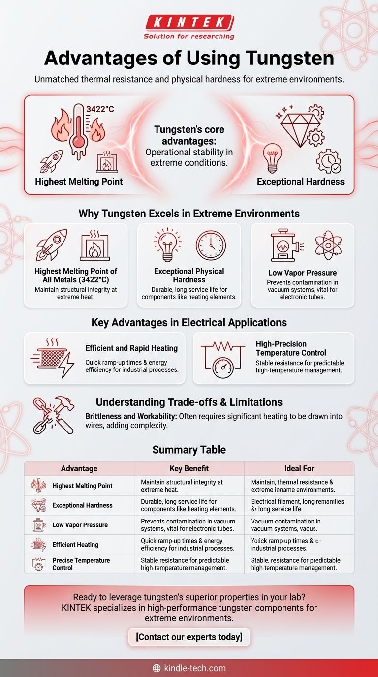 텅스텐 사용의 장점은 무엇인가요? 극한 환경에서 비교할 수 없는 성능을 달성하세요 시각적 가이드