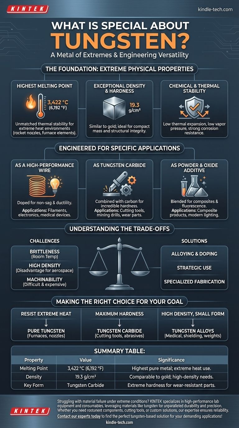 Qu'est-ce qui rend le tungstène spécial ? Le métal ultime pour une résistance extrême à la chaleur et à l'usure Guide Visuel