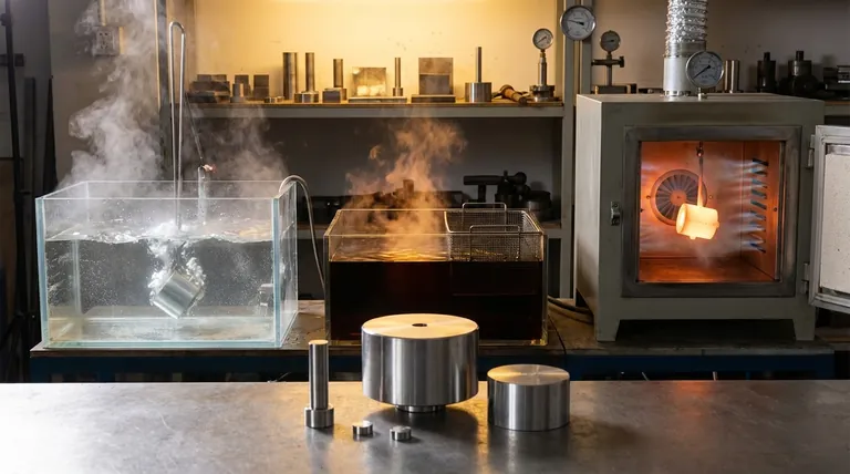 Quais são os vários tipos de meios de têmpera? Um guia sobre água, óleo, ar e mais