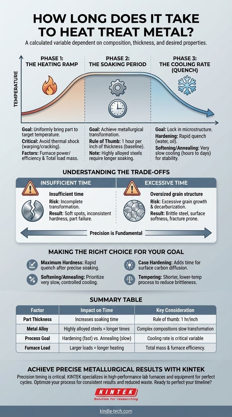 金属の熱処理にはどのくらいの時間がかかりますか？タイムラインを決定する3つの段階 ビジュアルガイド