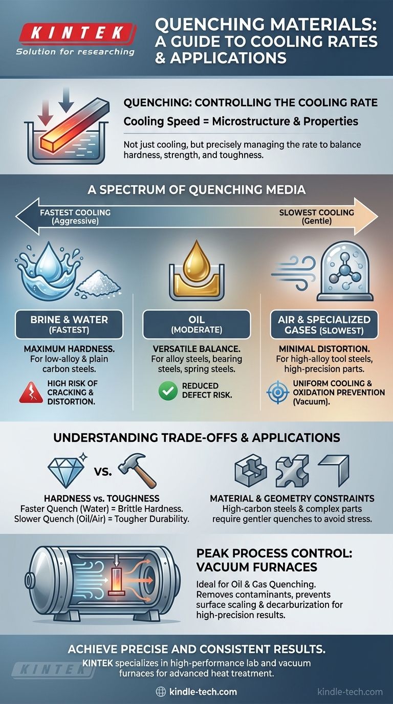 Welche Materialien werden beim Härten verwendet? Auswahl des richtigen Abschreckmittels für Härte & Zähigkeit Visuelle Anleitung