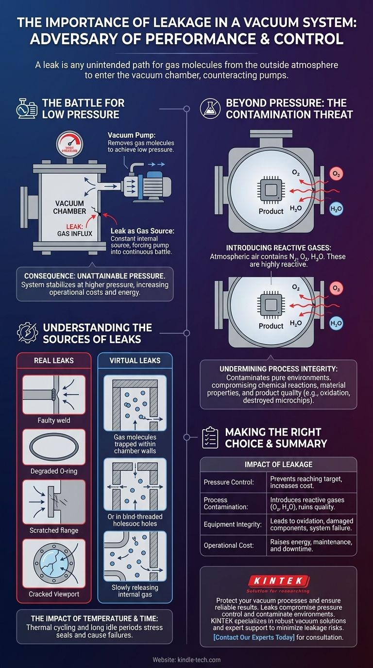 What is the importance of leakage in a vacuum system? Prevent Contamination and Process Failure Visual Guide