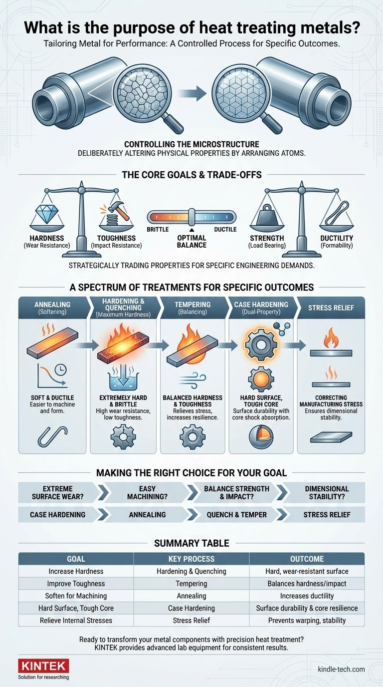 What is the purpose of heat treating metals? Achieve Optimal Strength, Hardness, and Toughness Visual Guide
