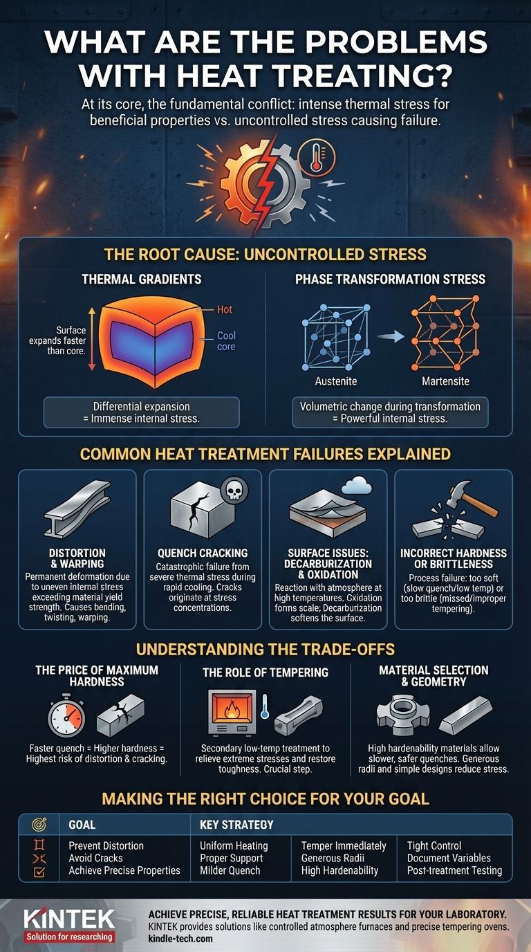 Каковы проблемы термообработки? Освойте внутренние напряжения, чтобы избежать разрушения Визуальное руководство
