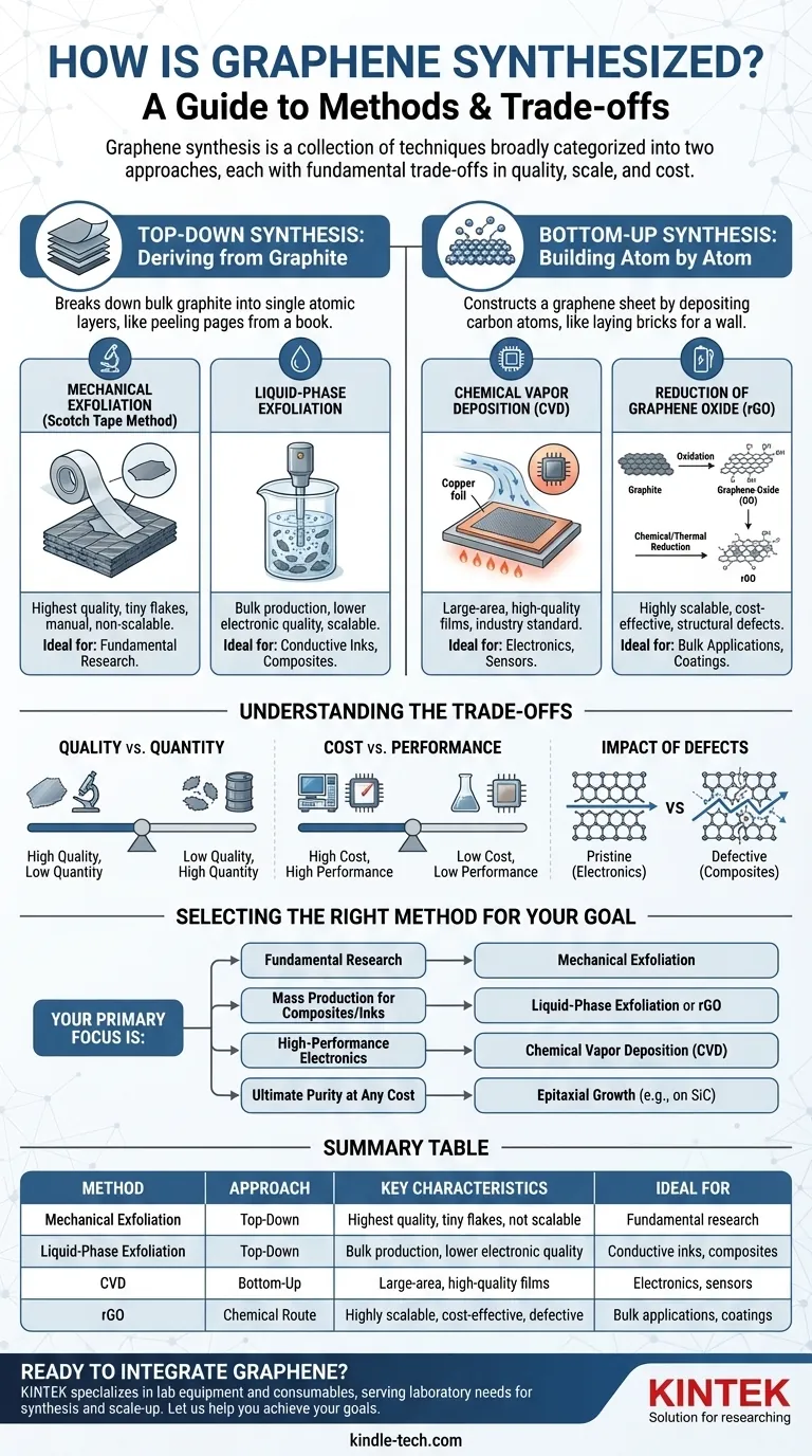 Wie wird Graphen synthetisiert? Die Wahl der richtigen Methode für Ihre Anwendung Visuelle Anleitung