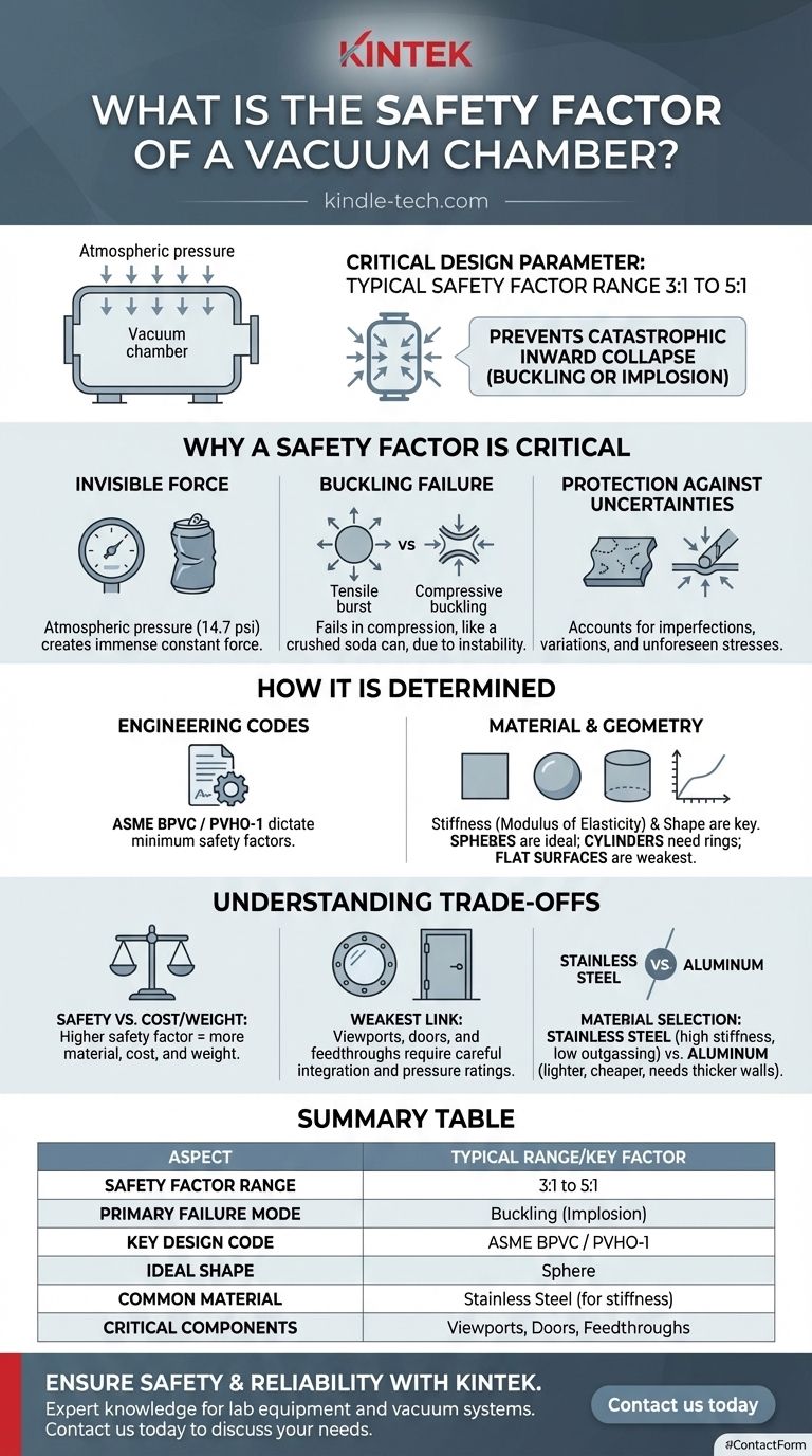 진공 챔버의 안전 계수는 얼마입니까? 내파에 대한 구조적 무결성 보장 시각적 가이드