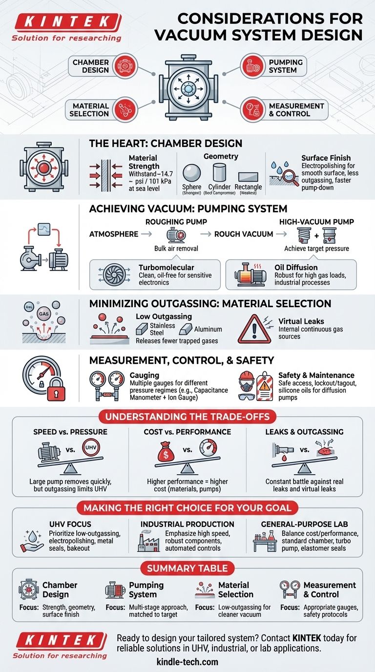 What are the considerations for vacuum system design? Achieve Optimal Performance for Your Lab Visual Guide