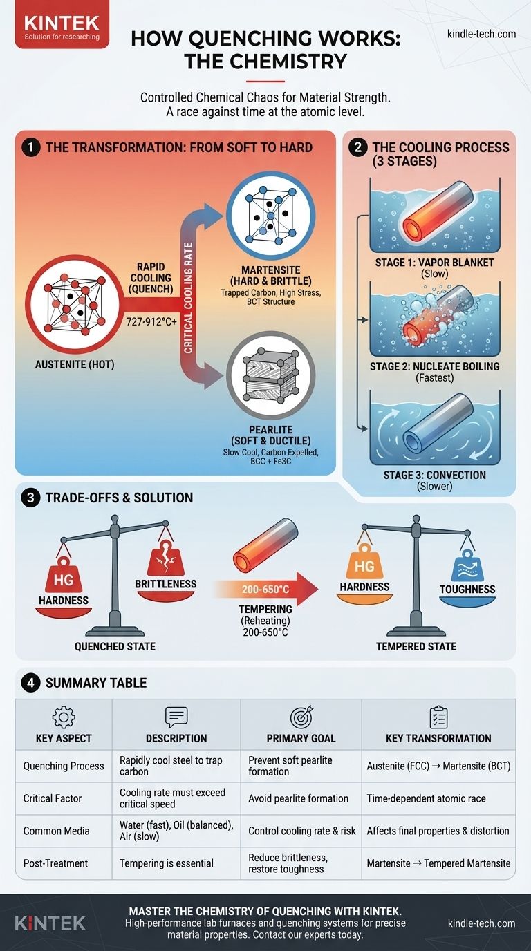 Comment fonctionne la trempe en chimie ? Maîtriser la course atomique pour un acier plus dur Guide Visuel
