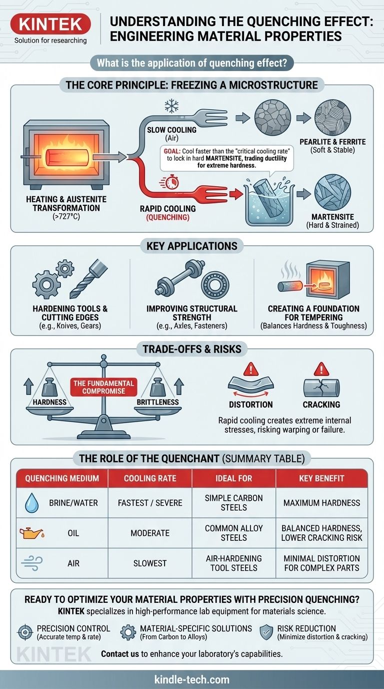 퀜칭 효과의 적용은 무엇입니까? 재료의 우수한 경도와 강도 달성 시각적 가이드