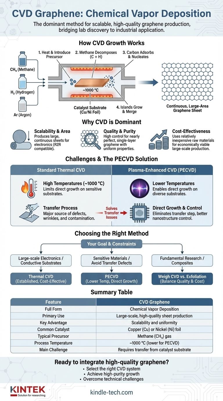¿Cuál es la forma completa del grafeno CVD? Desbloqueando la producción escalable y de alta calidad Guía Visual