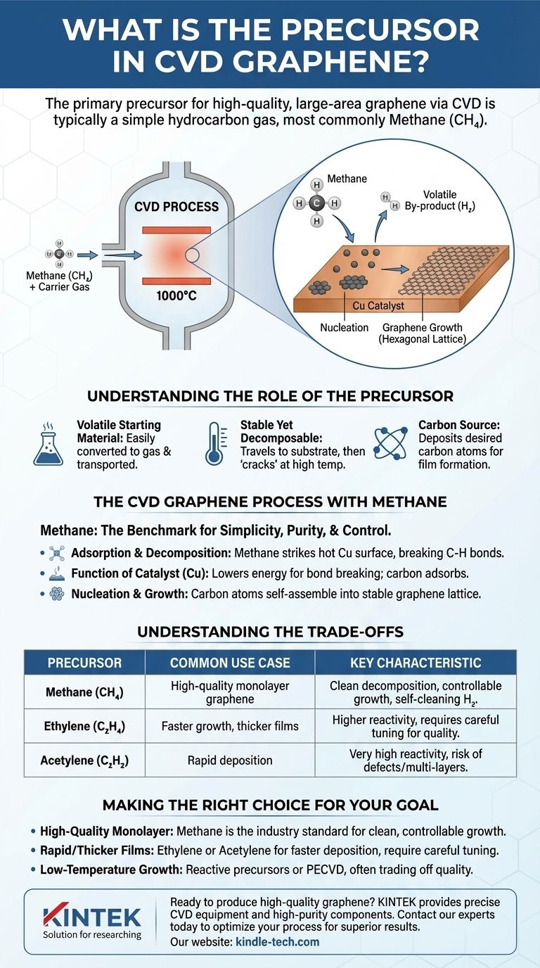 Что является прекурсором в CVD-графене? Ключ к высококачественным крупноформатным пленкам Визуальное руководство