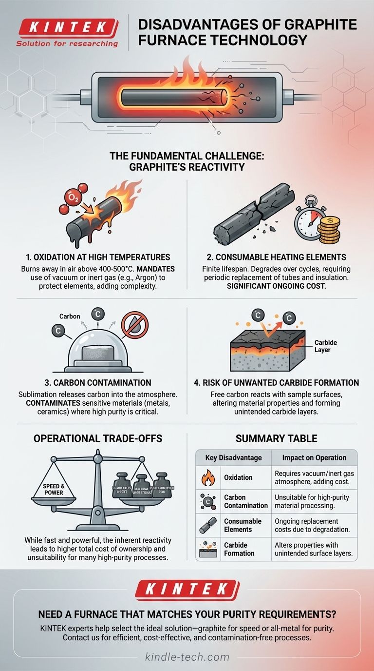 石墨炉的主要缺点是什么？管理反应性和污染风险 图解指南
