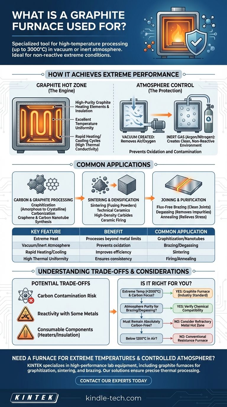 What is the graphite furnace used for? Achieve Extreme Heat Up to 3000°C in a Controlled Environment Visual Guide