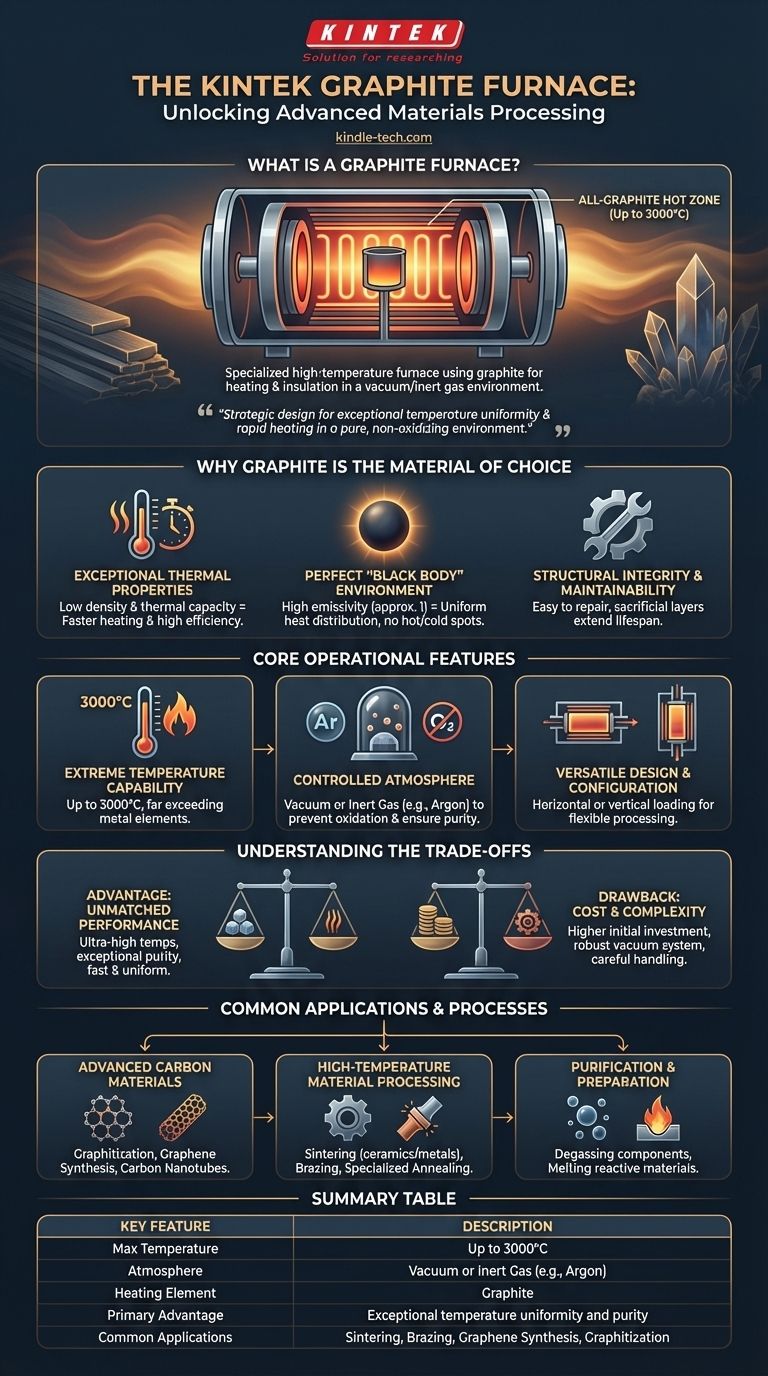 Was ist ein Graphitofen? Erschließen Sie extreme Temperaturen und Reinheit für fortschrittliche Materialien Visuelle Anleitung