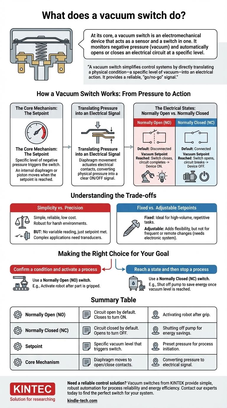 ماذا يفعل مفتاح التفريغ الهوائي؟ أتمتة التحكم بإشارات بسيطة للتشغيل/الإيقاف دليل مرئي